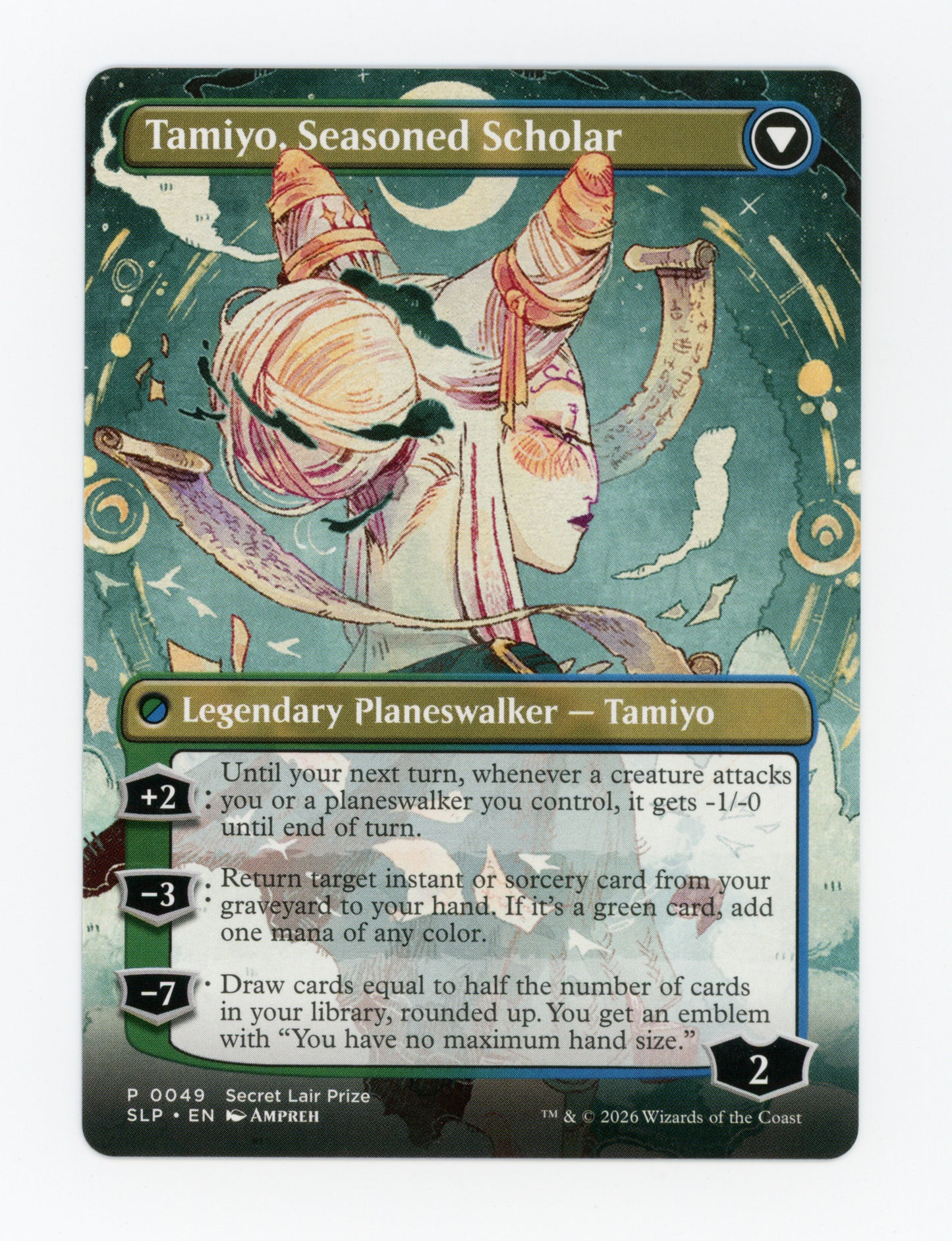 Tamiyo, Inquisitive Student // Tamiyo, Seasoned Scholar — Borderless — ID 18918