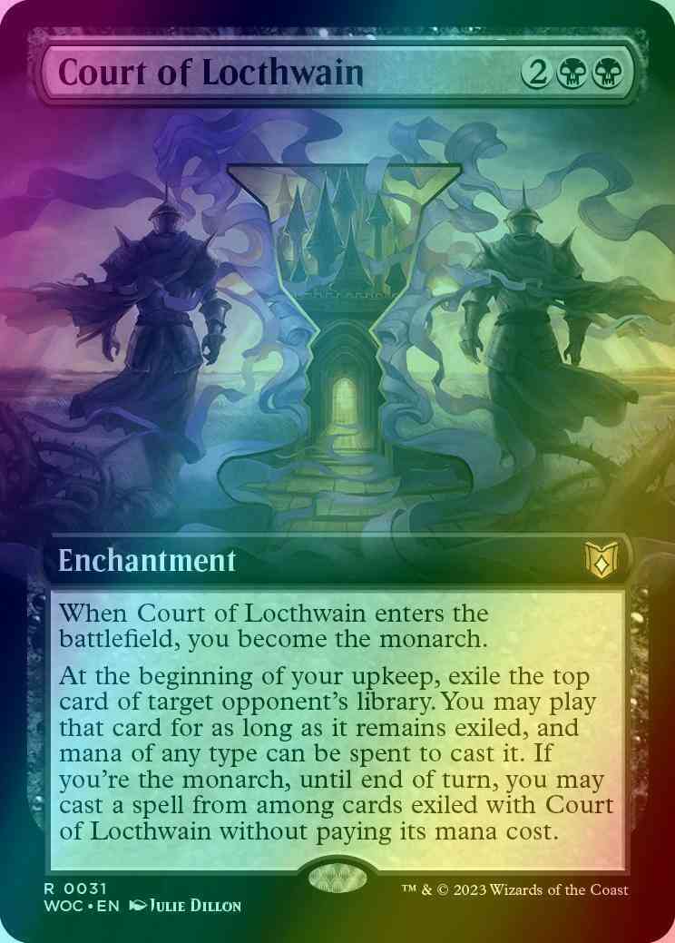 Court of Locthwain [31] [Extended Art] [Wilds of Eldraine: Commander]  [Foil] – Face to Face Games