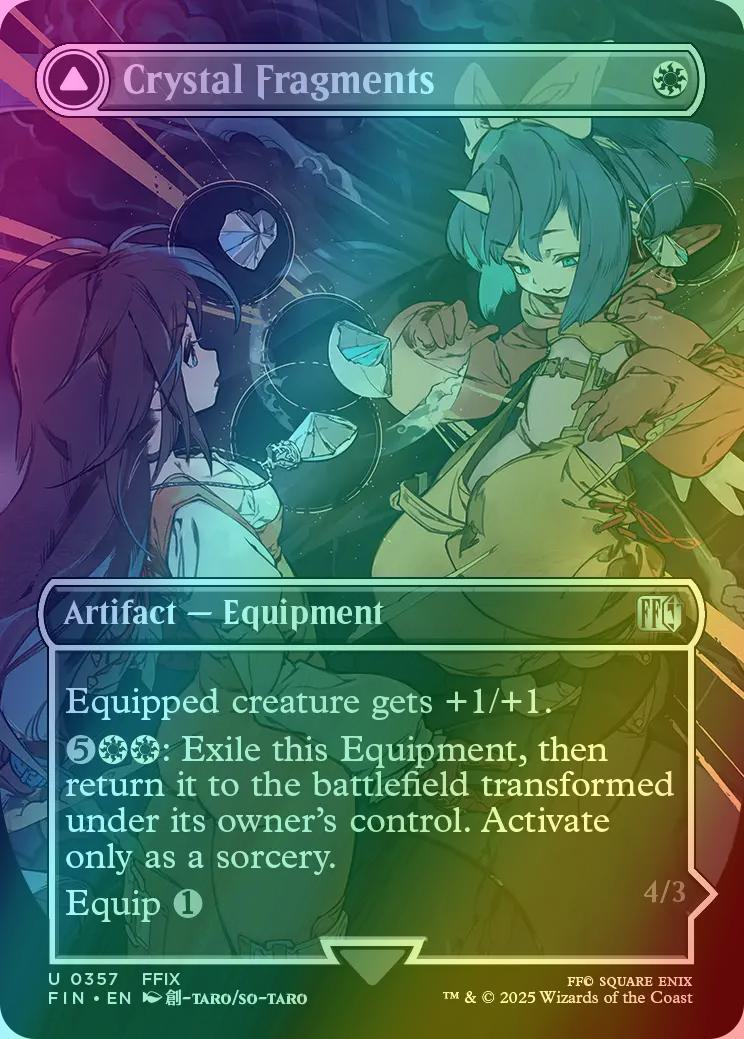 mtg final fantasy crystal fragments Crystal Fragments // Summon: Alexander [357] [Borderless] [FINAL FANTASY]  [Foil] – Face to Face Games