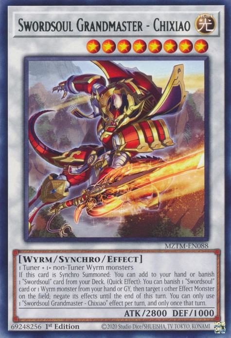 Swordsoul Grandmaster - Chixiao - MZTM-EN088 - Rare - 1st Edition