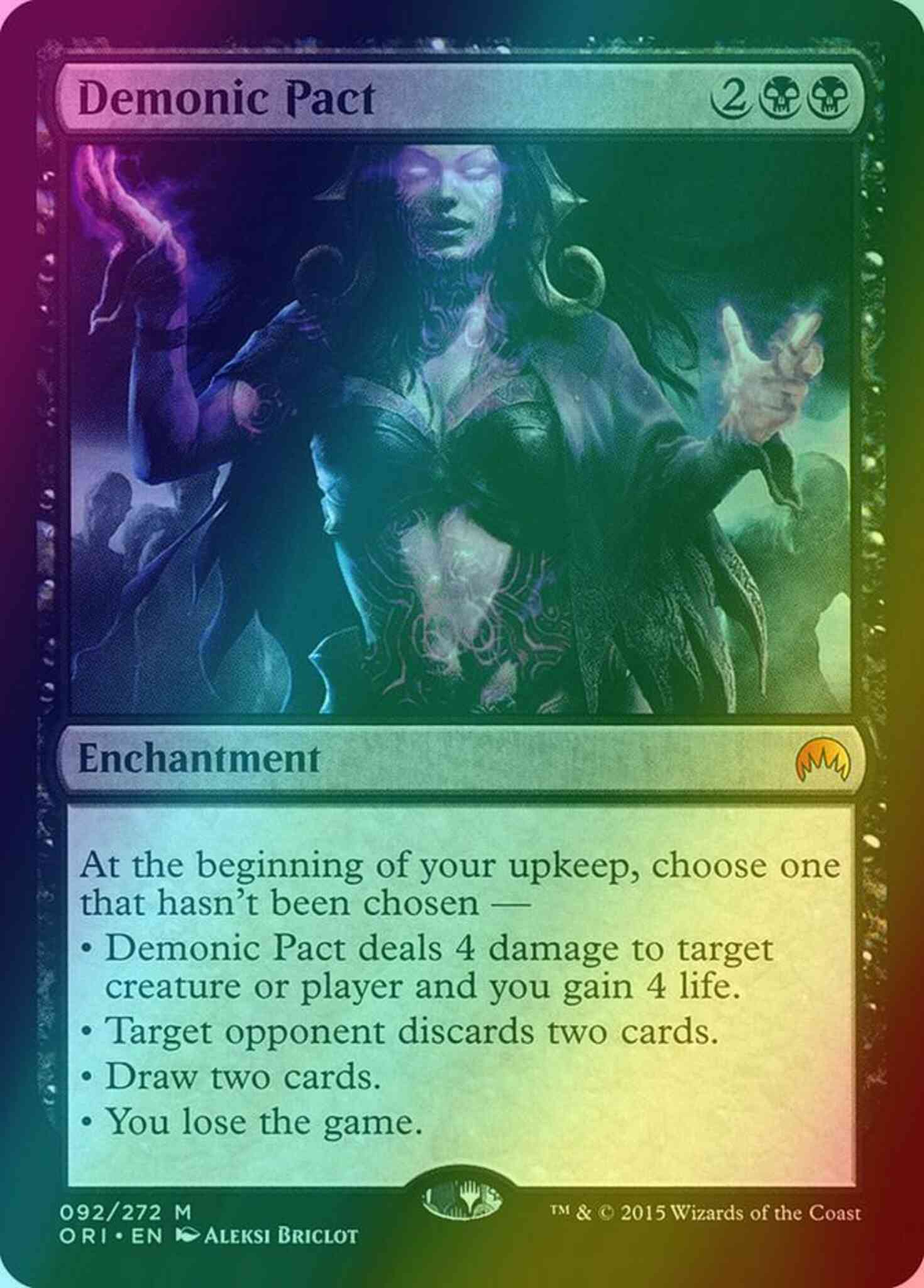 Demonic Pact [92] [Magic Origins] [Foil] – Face to Face Games