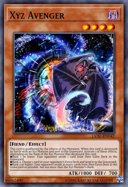 Xyz Avenger - LVAL-EN042 - Common - 1st Edition
