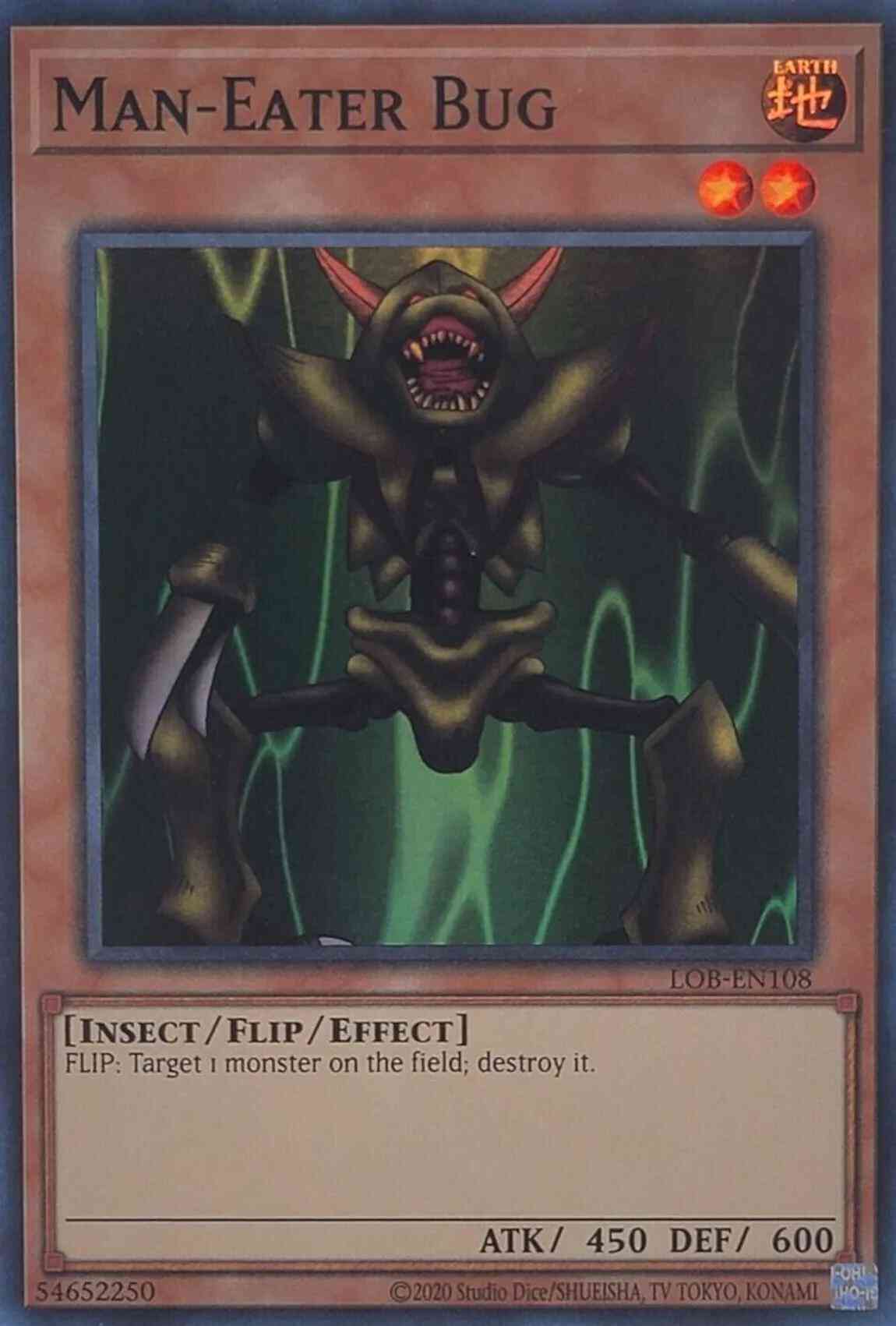 Man-Eater Bug - 25th Anniversary - LOB-EN108 - Super Rare - Unlimited
