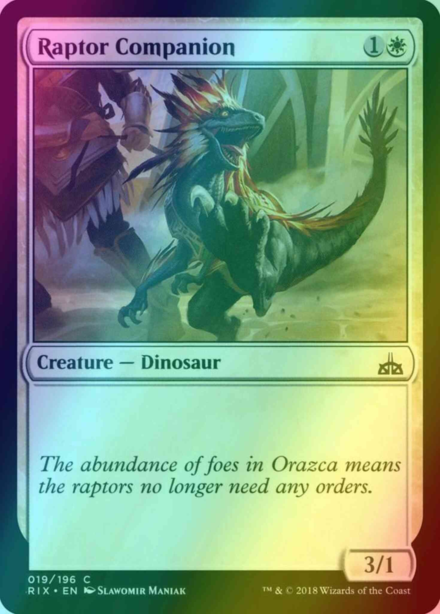 Raptor Companion [19] [Rivals of Ixalan] [Foil] – Face to Face Games