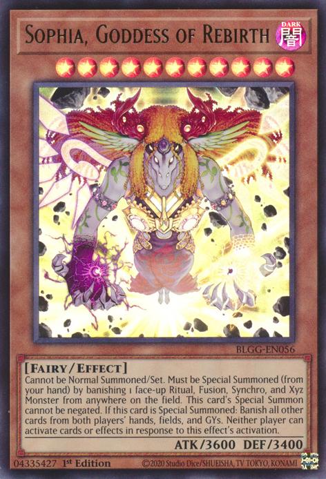 Sophia, Goddess of Rebirth - BLGG-EN056 - Ultra Rare - 1st Edition