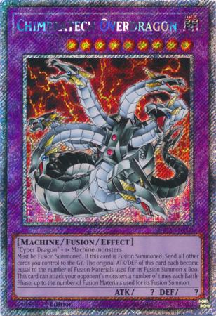 Chimeratech Overdragon - RA03-EN166 - Platinum Secret Rare - 1st Edition