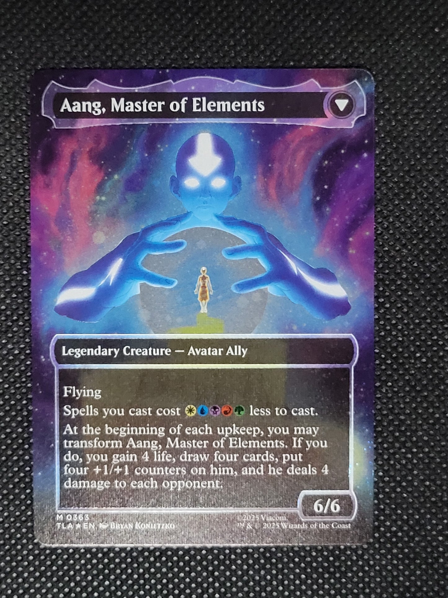 Avatar Aang // Aang, Master of Elements — Borderless|Headliner|Raised Foil — ID 18119