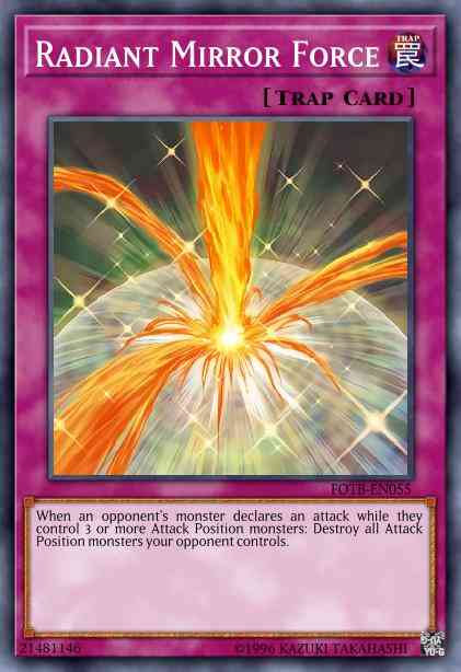 Radiant Mirror Force - FOTB-EN055 - Ultimate Rare - 1st Edition