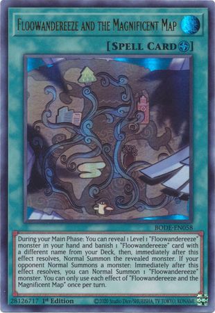 Floowandereeze and the Magnificent Map - BODE-EN058 - Ultra Rare - 1st Edition