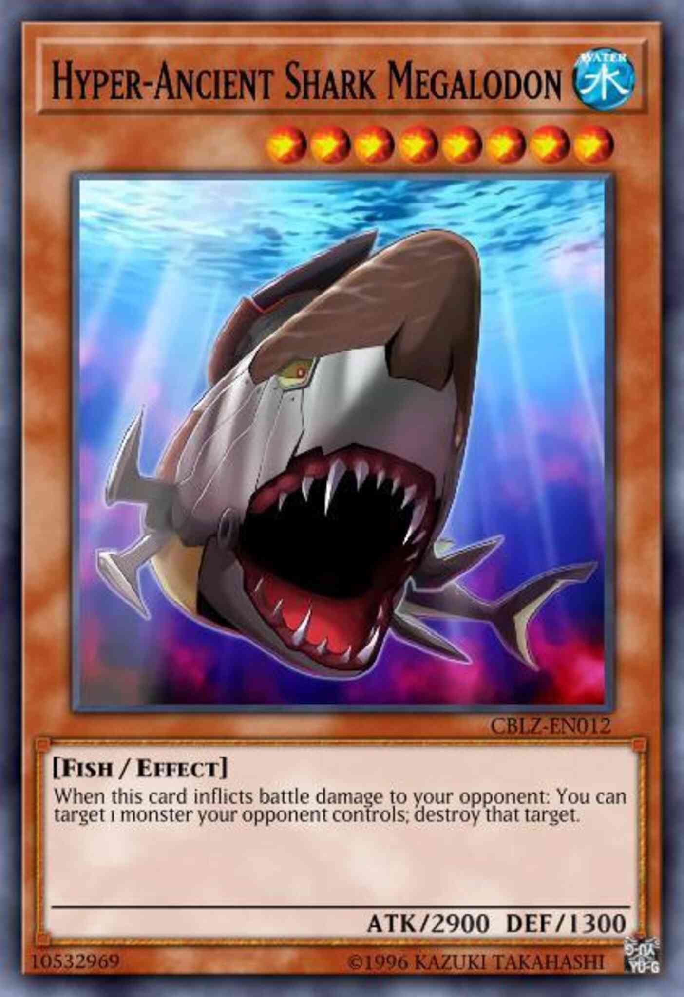 Hyper-Ancient Shark Megalodon - BP02-EN121 - Rare - Unlimited
