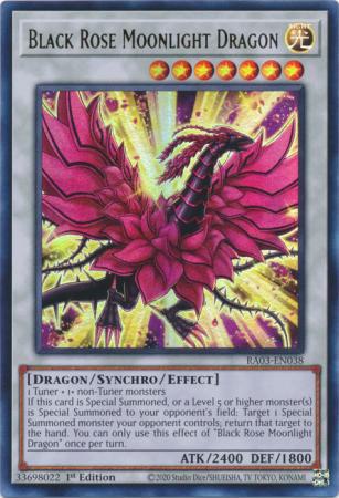 Black Rose Moonlight Dragon - RA03-EN038 - Ultra Rare - 1st Edition