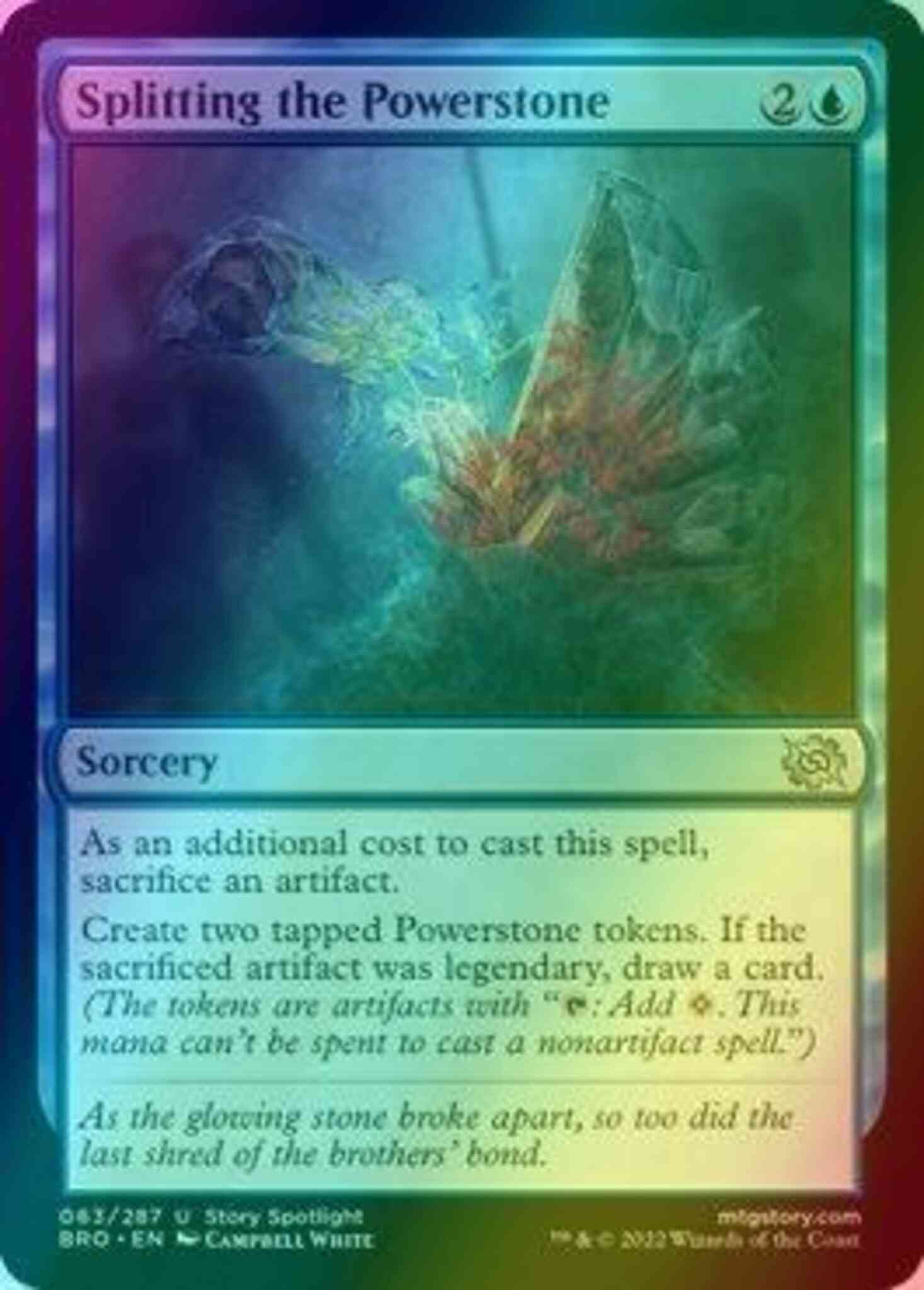 Splitting the Powerstone [63] [The Brothers' War] [Foil] – Face to Face  Games