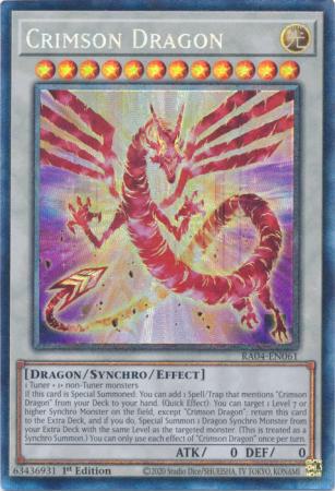 Crimson Dragon - RA04-EN061 - Collector's Rare - 1st Edition