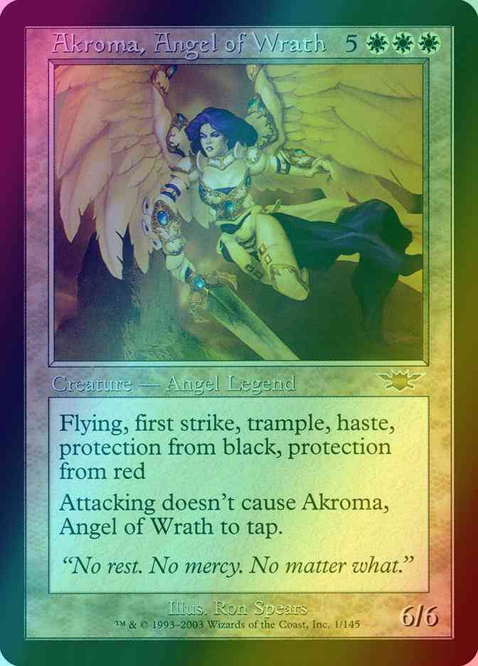 Akroma, Angel of Wrath [1] [Legions] [Foil] – Face to Face Games