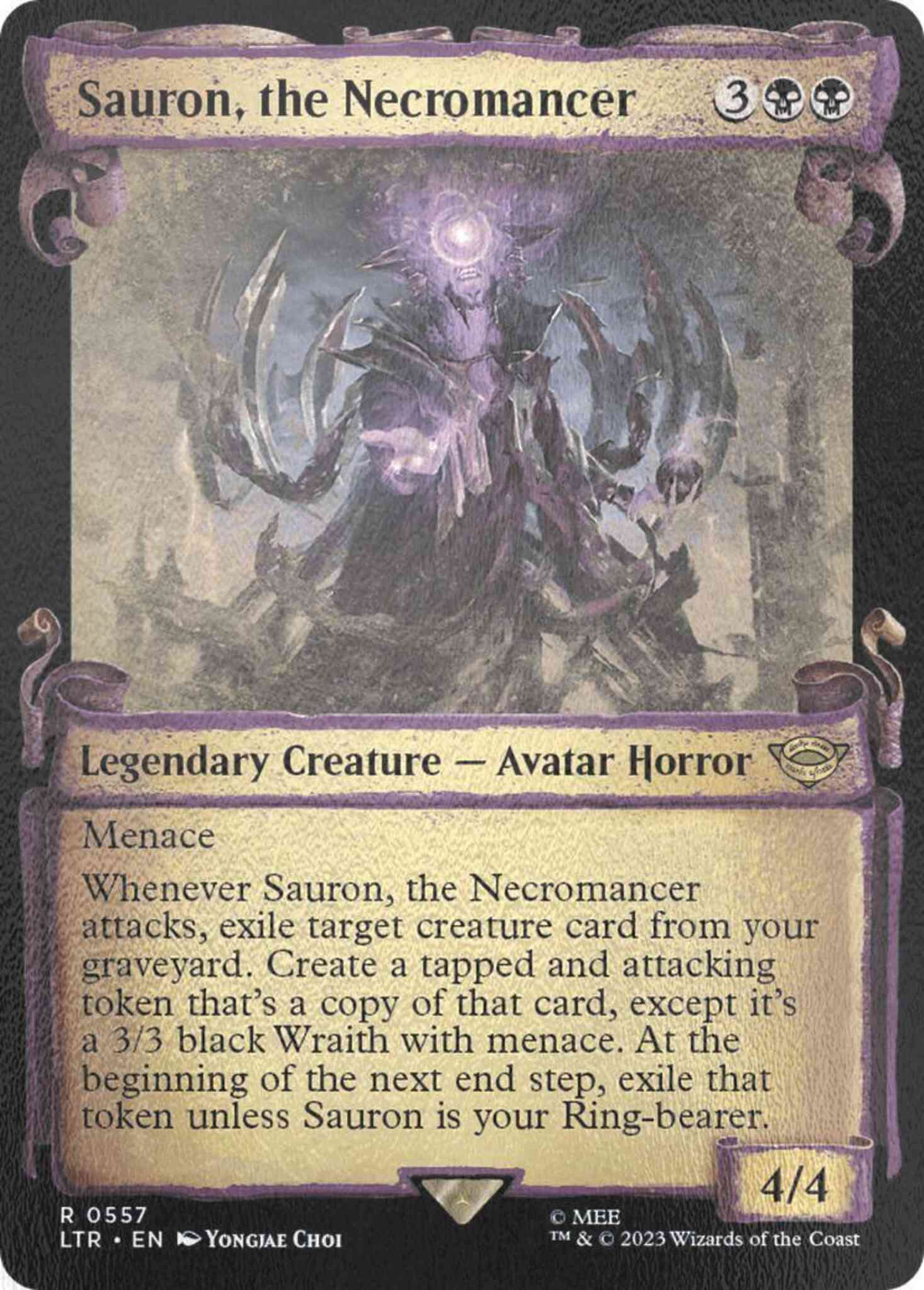 Sauron, the Necromancer [557] [Scrolls Showcase] [The Lord of the Rings: Tales of Middle-earth] [Silver Foil] – Face to Face Games