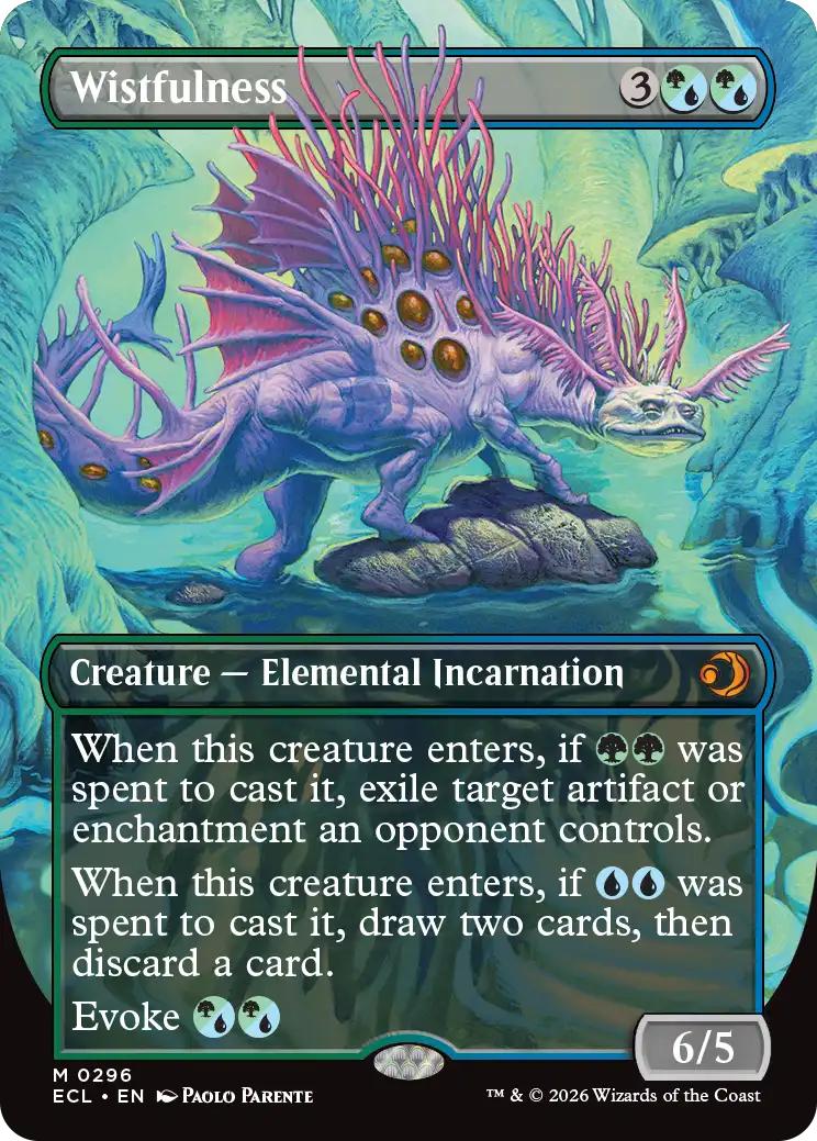 Wistfulness [296] [Borderless] [Lorwyn Eclipsed] [Non-Foil] – Face