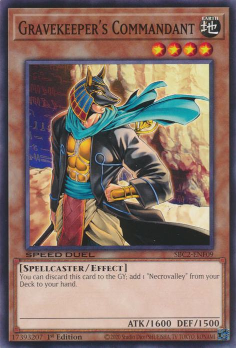 Gravekeeper's Commandant - SBC2-ENF09 - Common - 1st Edition