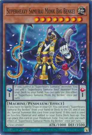 Superheavy Samurai Monk Big Benkei - CYAC-EN007 - Common - 1st Edition