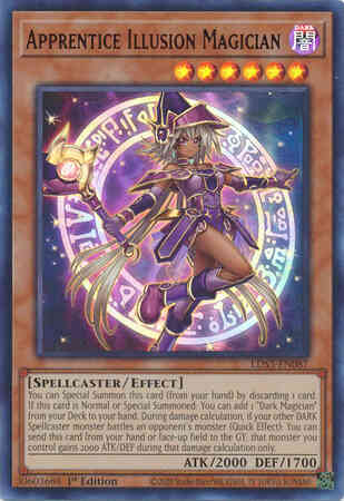Apprentice Illusion Magician - Red - LDS3-EN087 - Ultra Rare - 1st Edition