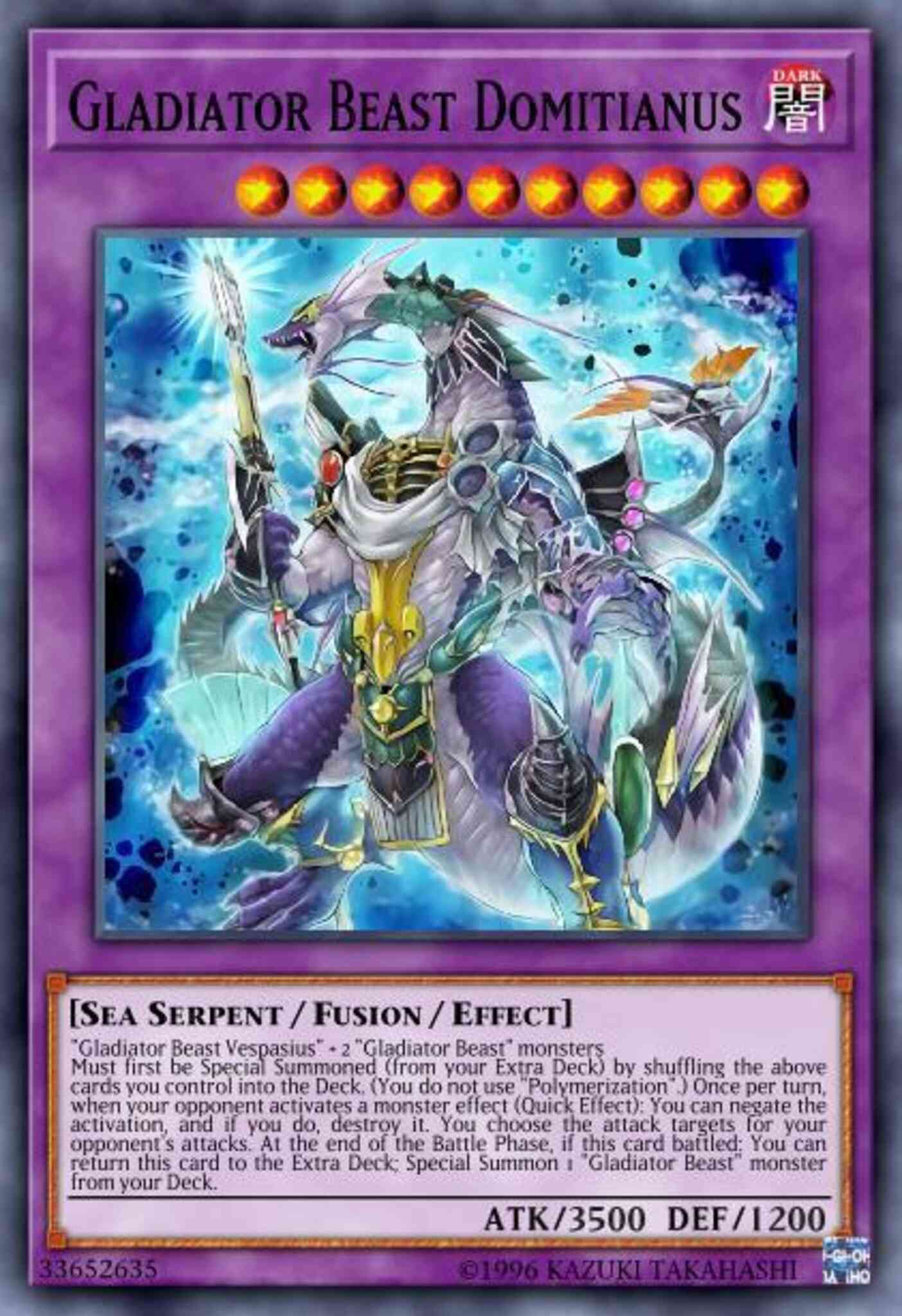 Gladiator Beast Domitianus - CHIM-EN033 - Super Rare - 1st Edition