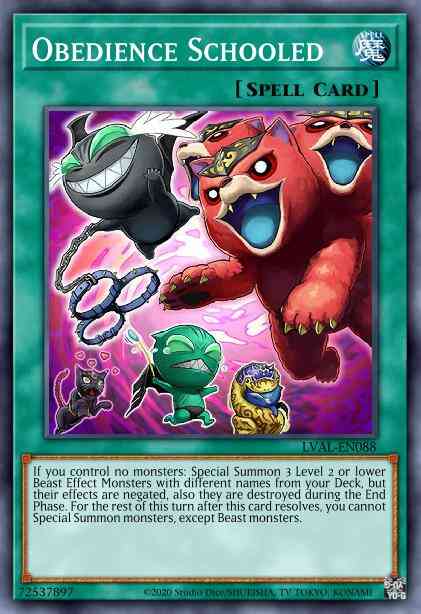 Obedience Schooled - BLAR-EN071 - Ultra Rare - 1st Edition