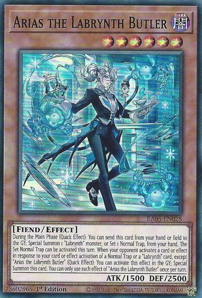 Arias the Labrynth Butler - RA05-EN028 - Super Rare - 1st Edition