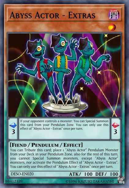 Abyss Actor - Extras - DESO-EN020 - Super Rare - 1st Edition