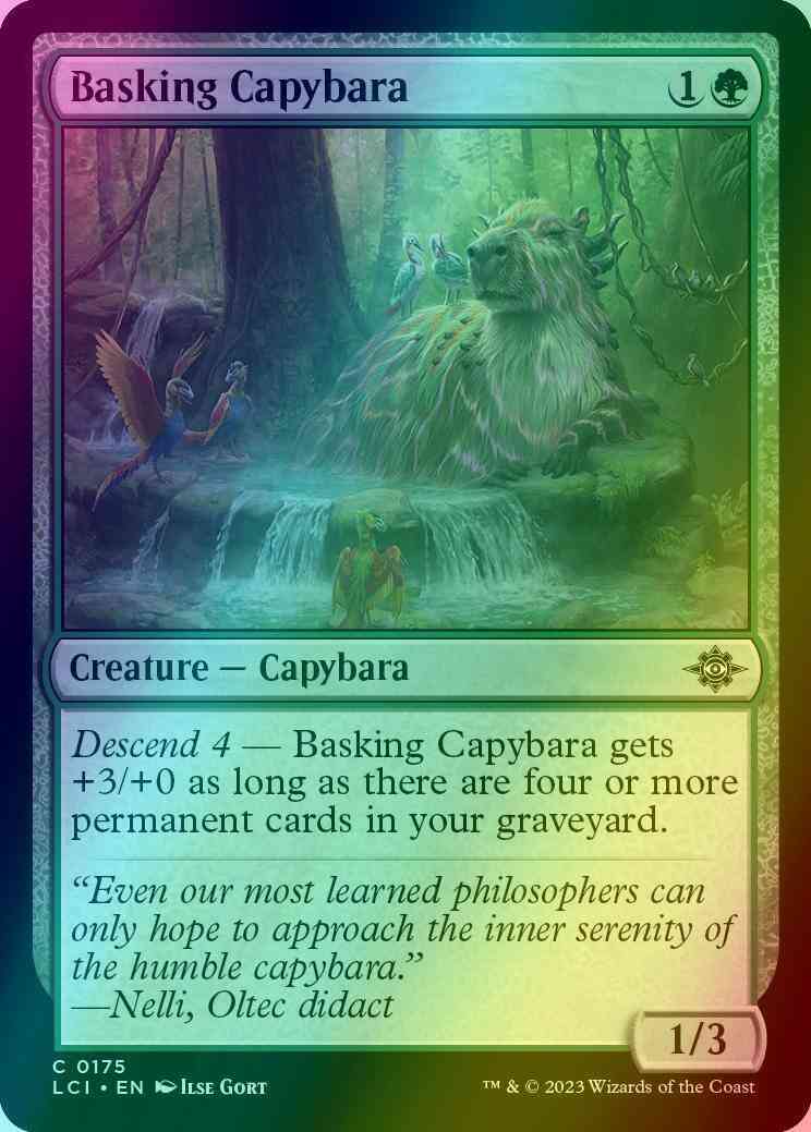 Basking Capybara [175] [The Lost Caverns of Ixalan] [Foil] – Face to Face  Games