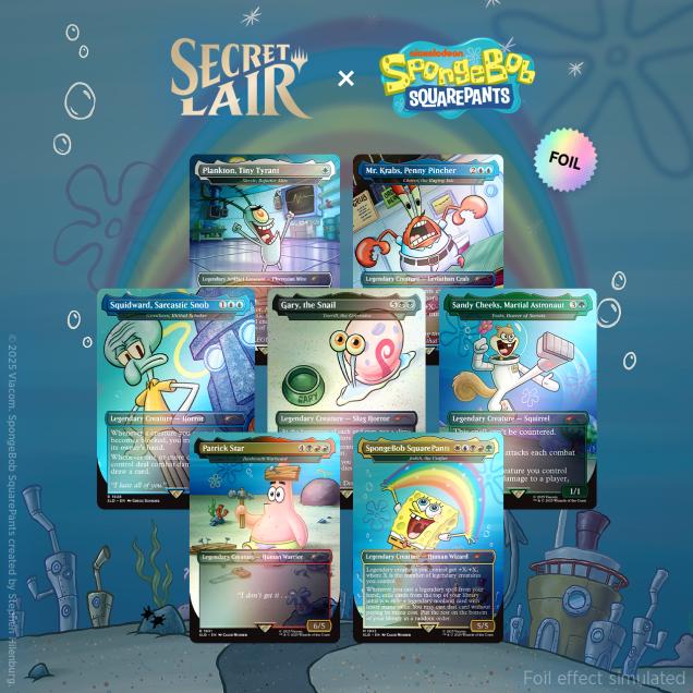 マジック：ザ・ギャザリング SpongeBob Legends of Bikini Bottom Foil Secret Lair Drop Series - Spongebob Squarepants: Legends of Bikini