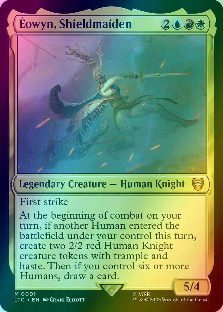 Éowyn, Shieldmaiden [1] [The Lord of the Rings: Tales of Middle-earth:  Commander] [Foil] – Face to Face Games