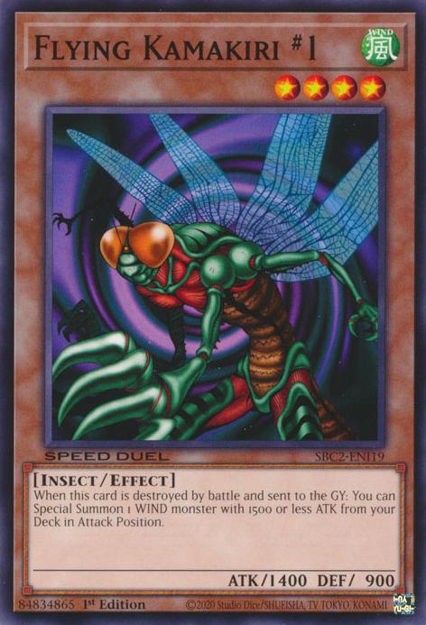 Flying Kamakiri #1 - SBC2-ENI19 - Common - 1st Edition