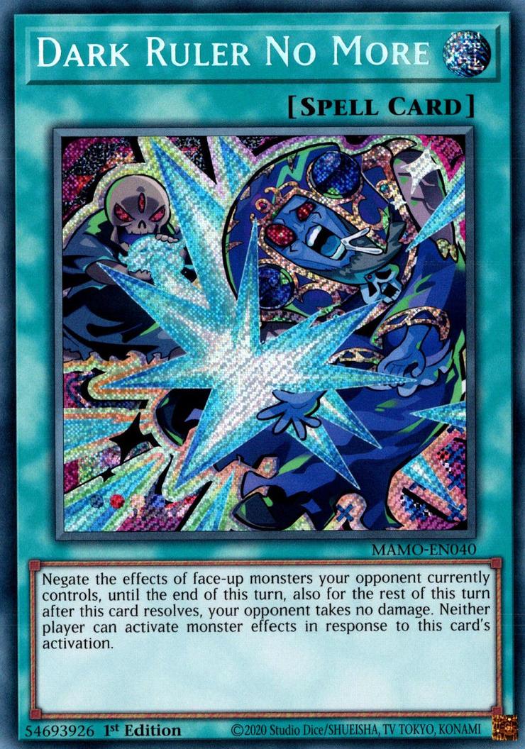Dark Ruler No More - MAMO-EN040 - Secret Rare - 1st Edition
