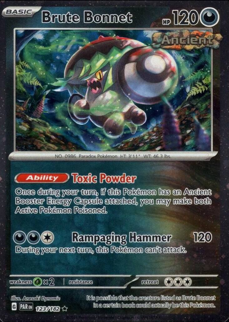 brute bonnet pokemon card Brute Bonnet - 123/182