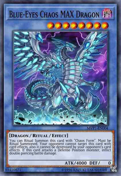 Blue-Eyes Chaos MAX Dragon - MVP1-ENS04 - Secret Rare - 1st Edition