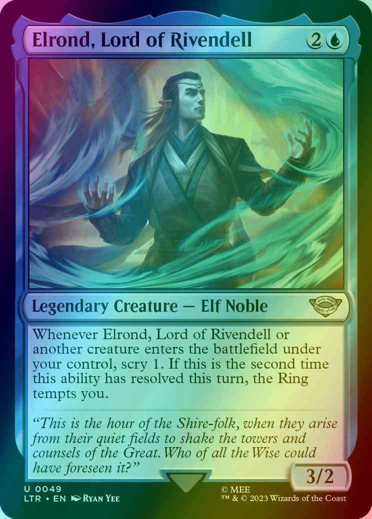 Elrond, Lord of Rivendell [49] [The Lord of the Rings: Tales of  Middle-earth] [Foil] – Face to Face Games