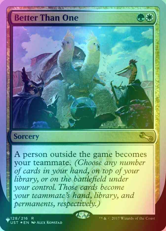 Better Than One [44] [UST Set Symbol] [The List: Unfinity Foil Edition]  [Foil] – Face to Face Games
