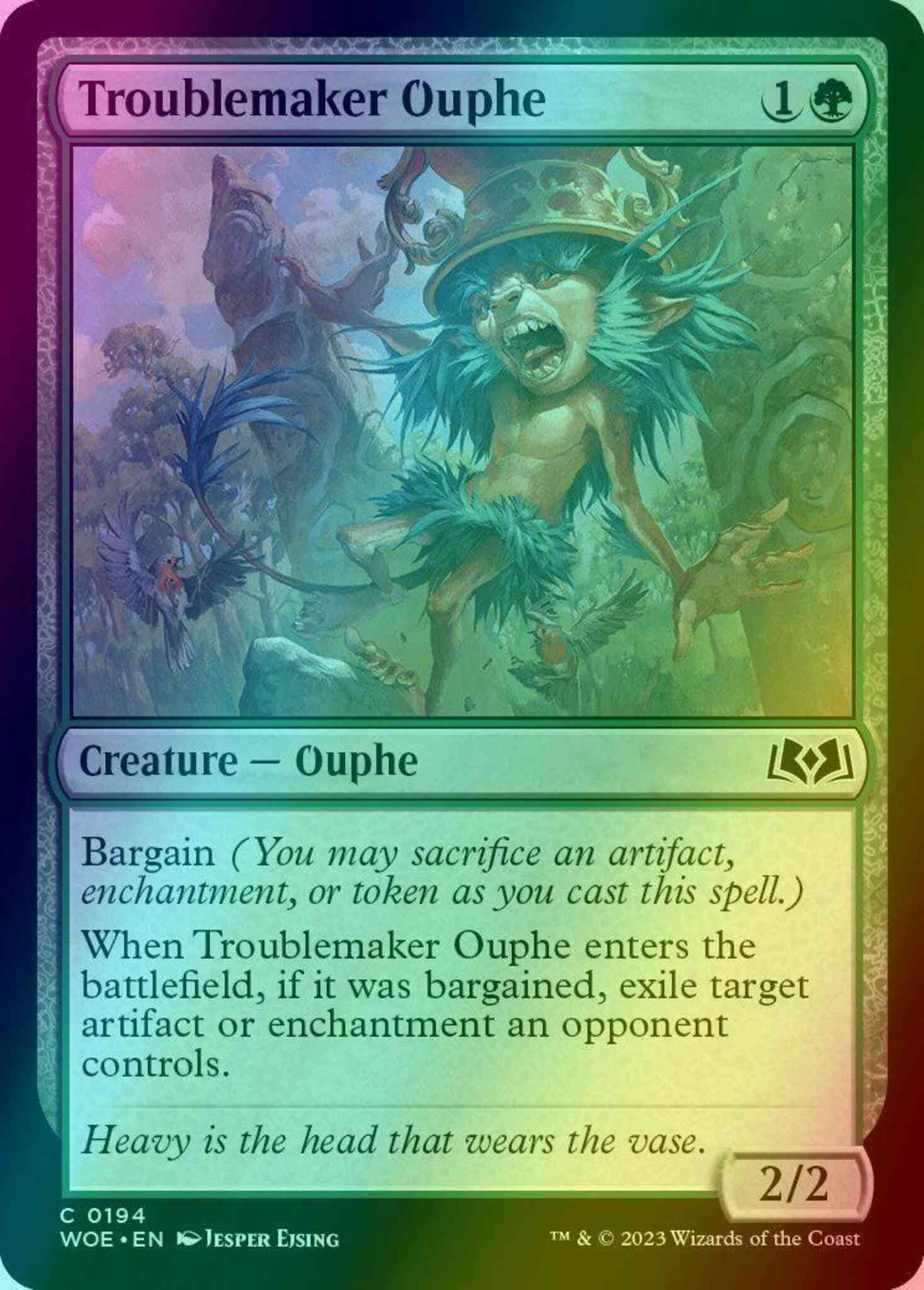 mtg 2014 core set cards Troublemaker Ouphe [194] [Wilds of Eldraine] [Foil] – Face to Face Games