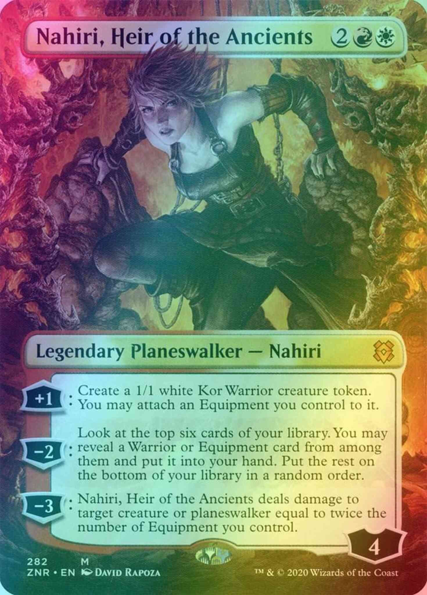 Nahiri, Heir of the Ancients [282] [Borderless] [Zendikar Rising] [Foil] –  Face to Face Games