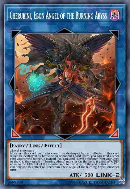 Cherubini, Ebon Angel of the Burning Abyss - DANE-EN095 - Secret Rare - Unlimited
