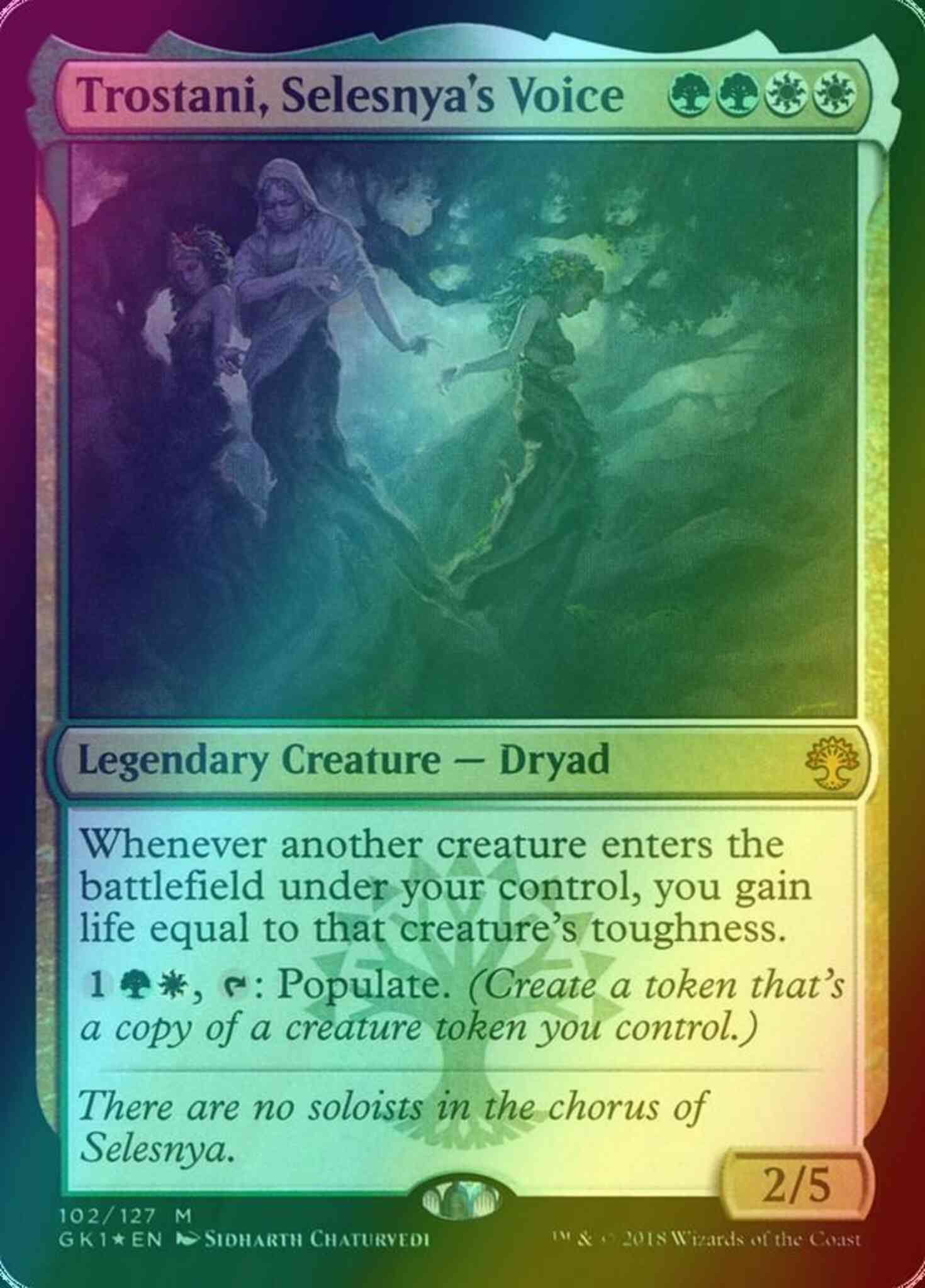 Trostani, Selesnya's Voice [102] [GRN Guild Kit] [Foil] – Face to Face Games