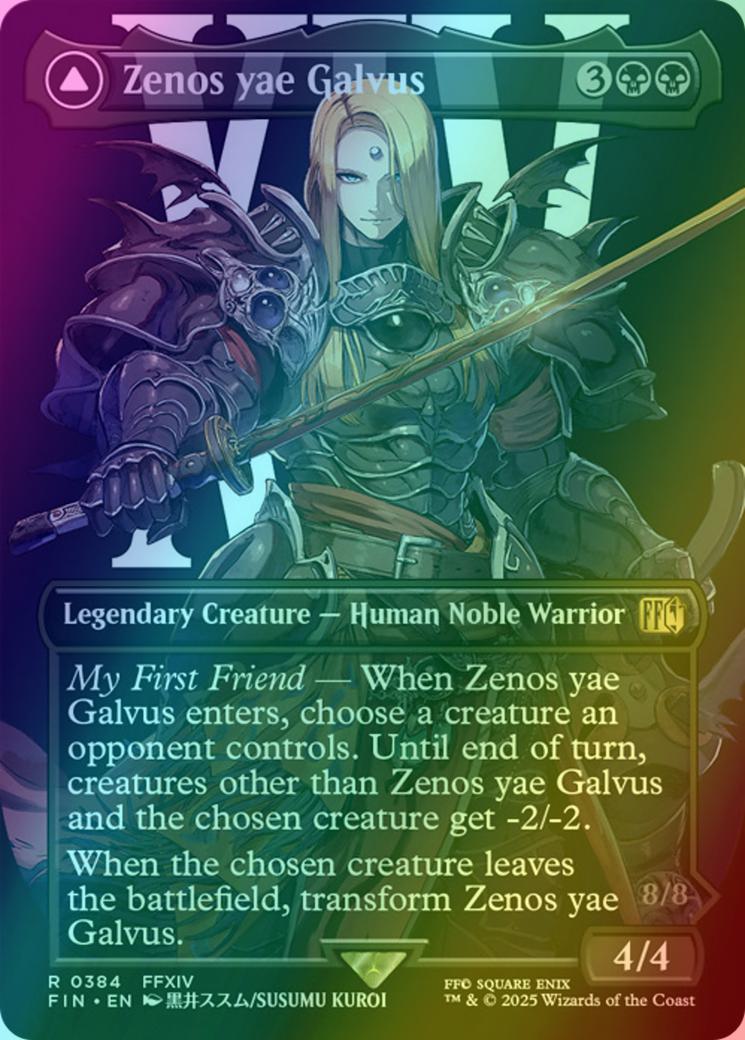 Zenos yae Galvus // Shinryu, Transcendent Rival [384] [Borderless]  [Character] [FINAL FANTASY] [Foil] – Face to Face Games
