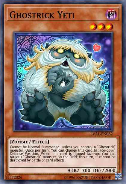 Ghostrick Yeti - AC18-EN004 - Super Rare - 1st Edition