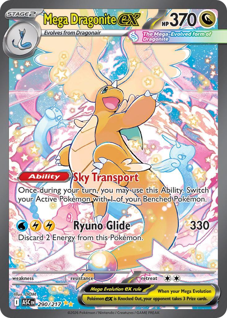 ポケモンカードゲーム Mega Dragonite ex Mega Dragonite ex - 290/217 - Special Illustration Rare [me025-290