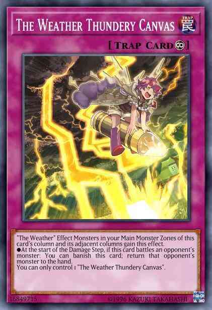 The Weather Thundery Canvas - SPWA-EN040 - Secret Rare - 1st Edition