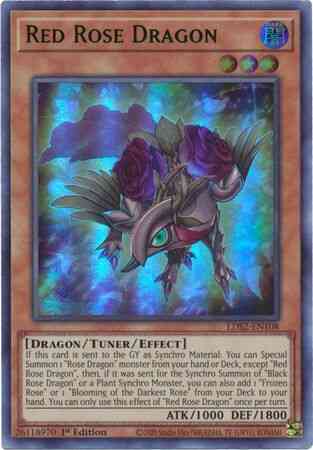 Red Rose Dragon (Green) - LDS2-EN108 - Ultra Rare