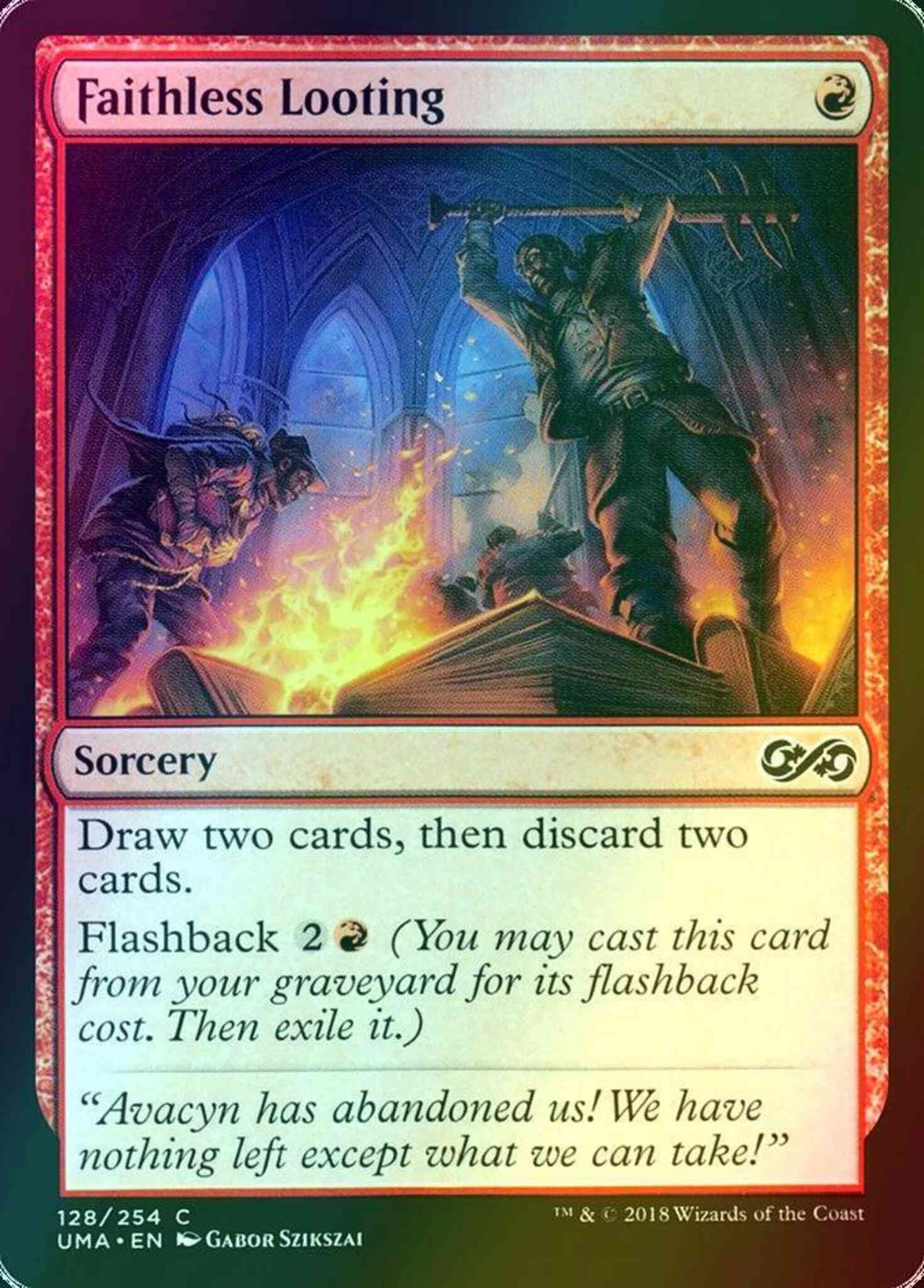 red looting cards mtg Faithless [128] [Ultimate Masters] [Foil] – Face to Face Games then discards three cards Condition:Near Mint Magic the Gathering Final Baralho de Comandante