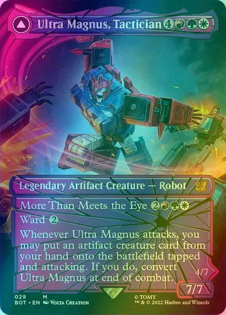 shattered glass mtg cards Ultra Magnus, Tactician // Ultra Magnus, Armored Carrier [29] [Borderless] [Shattered  Glass] [Universes Beyond: Transformers] [Foil] – Face to Face Games