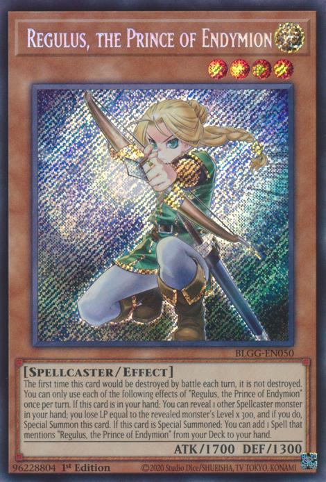 Regulus, the Prince of Endymion - BLGG-EN050 - Secret Rare - 1st Edition
