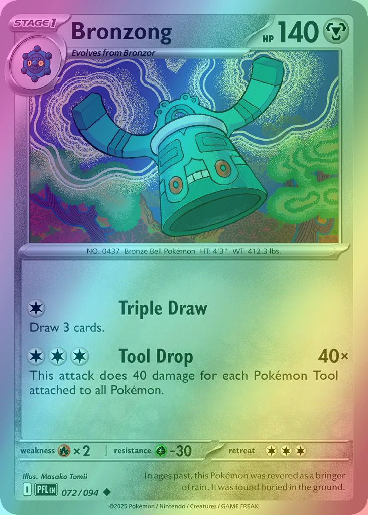 crocalor pokemon card Bronzong - 072/094