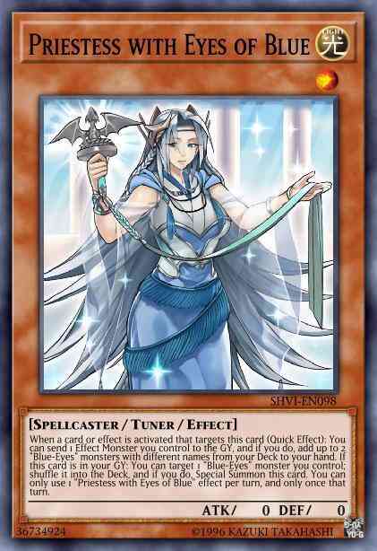 Priestess with Eyes of Blue - SHVI-EN098 - Super Rare - 1st Edition